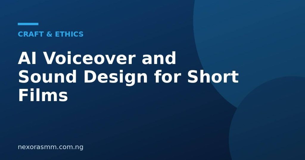 Cover graphic for the article: AI Voiceover and Sound Design for Short Films