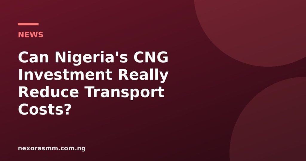 Cover graphic for the article: Can Nigeria's CNG Investment Really Reduce Transport Costs?
