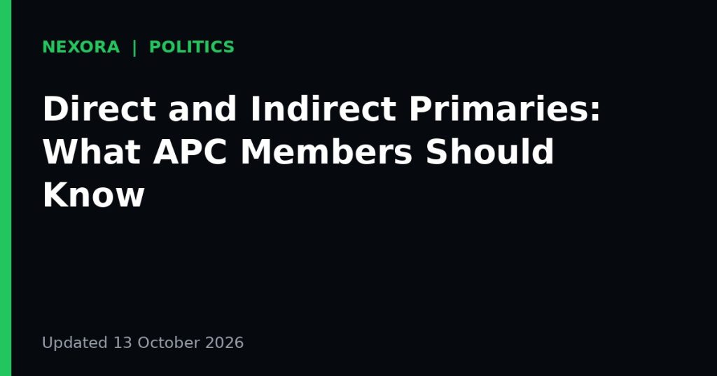 Cover graphic for the article: Direct and Indirect Primaries: What APC Members Should Know
