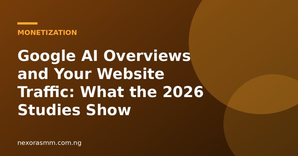 Cover graphic for the article: Google AI Overviews and Your Website Traffic: What the 2026 Studies Show