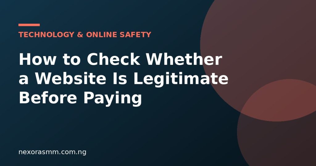 Cover graphic for the article: How to Check Whether a Website Is Legitimate Before Paying