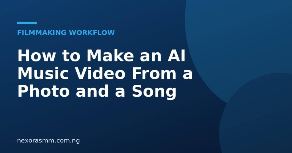 Cover graphic for the article: How to Make an AI Music Video From a Photo and a Song