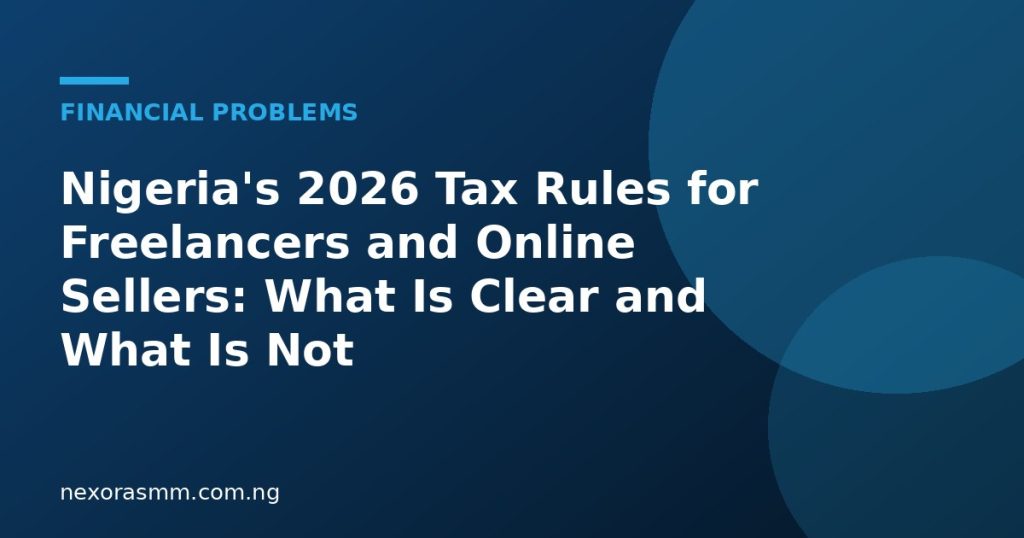 Cover graphic for the article: Nigeria's 2026 Tax Rules for Freelancers and Online Sellers: What Is Clear and What Is Not
