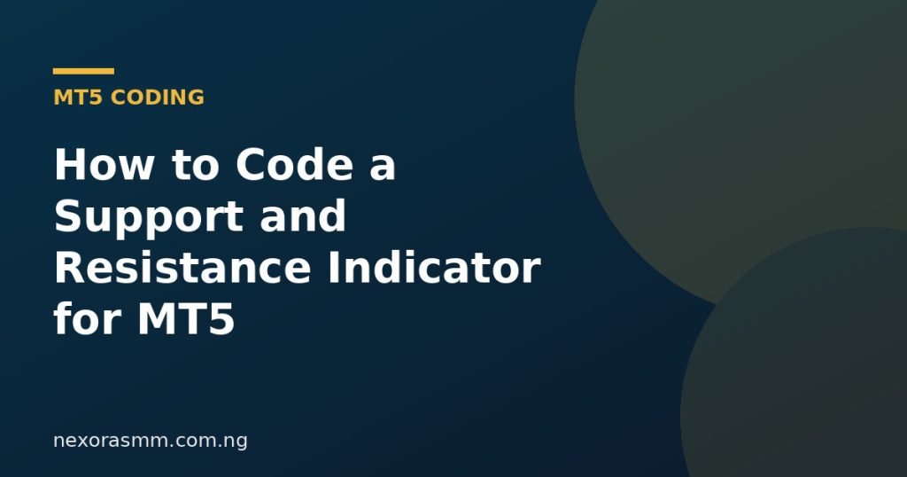 Cover graphic for the article: How to Code a Support and Resistance Indicator for MT5