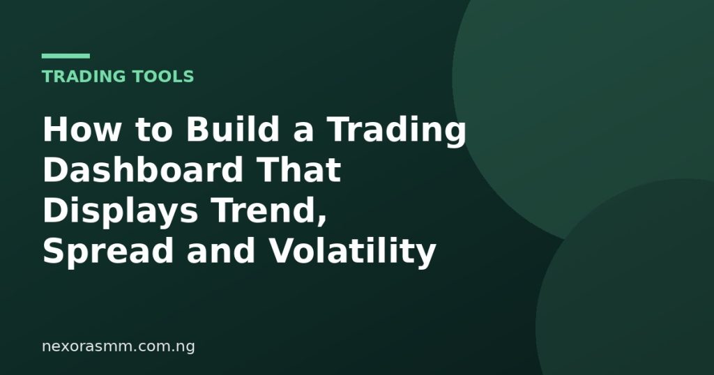 Cover graphic for the article: How to Build a Trading Dashboard That Displays Trend, Spread and Volatility