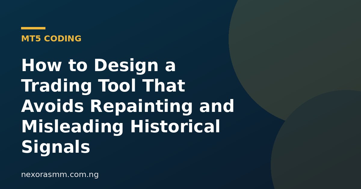 Cover graphic for the article: How to Design a Trading Tool That Avoids Repainting and Misleading Historical Signals