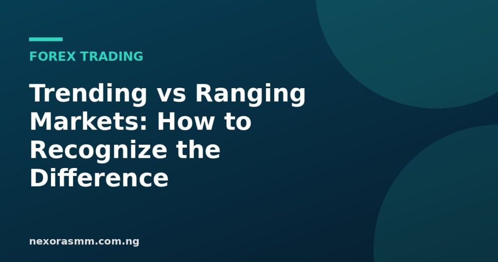 Cover graphic for the article: Trending vs Ranging Markets: How to Recognize the Difference