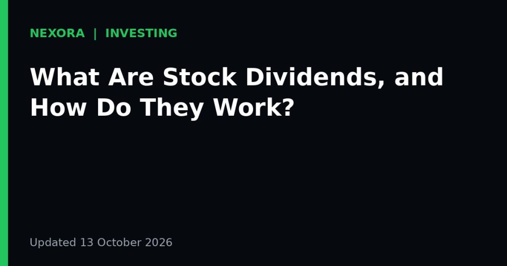 Cover graphic for the article: What Are Stock Dividends, and How Do They Work?