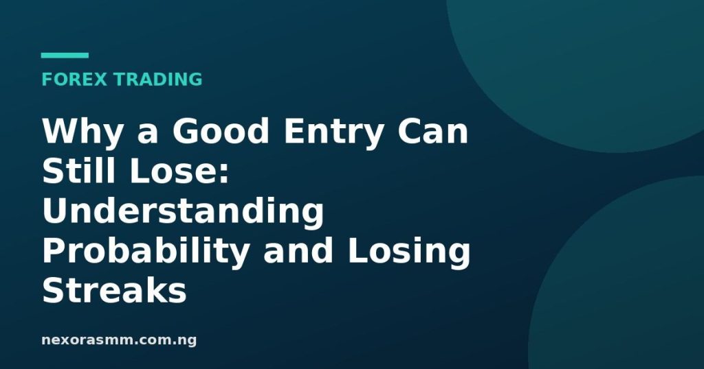 Cover graphic for the article: Why a Good Entry Can Still Lose: Understanding Probability and Losing Streaks